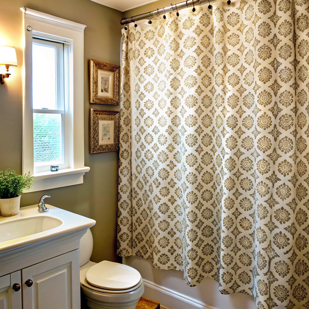 custom stenciled fabric