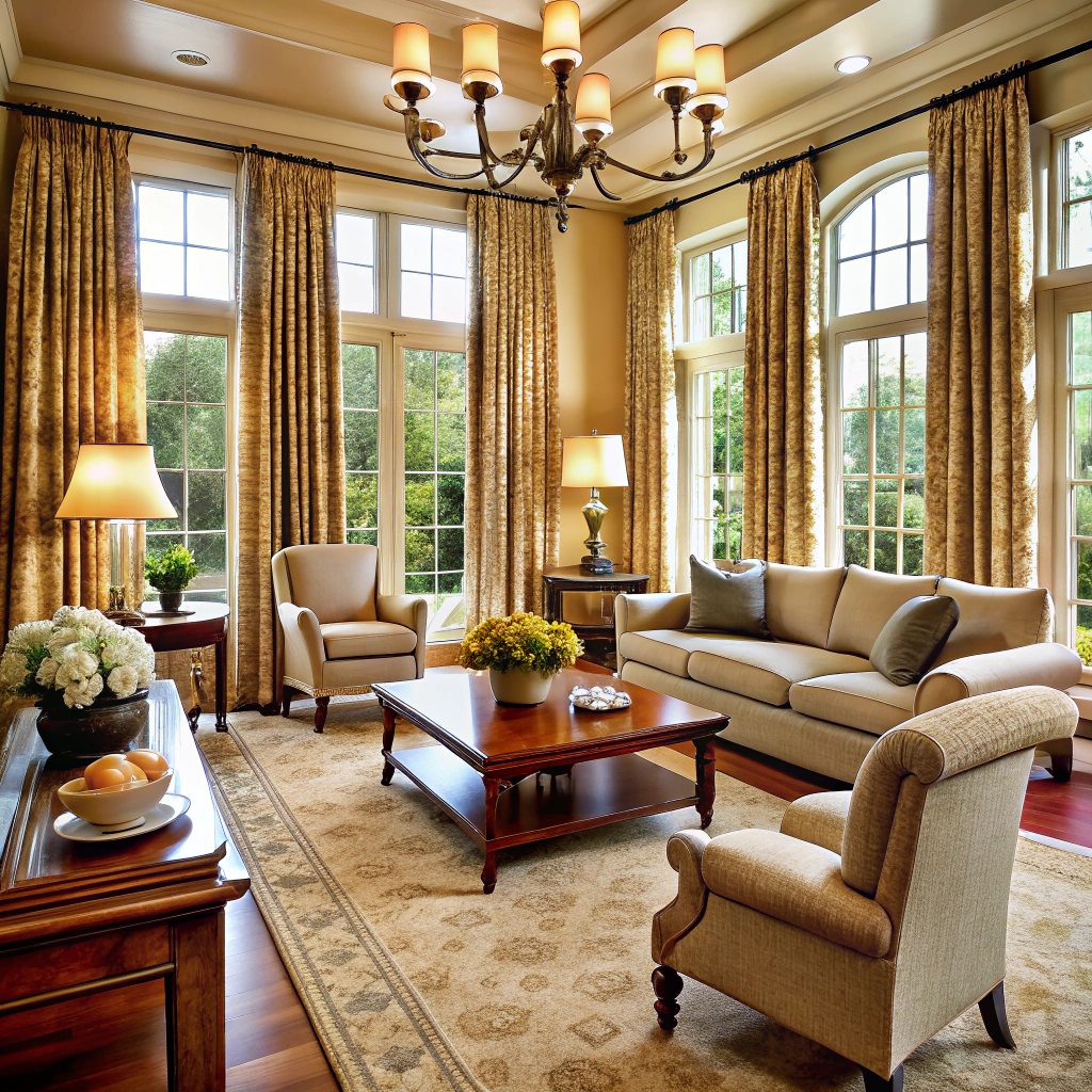 floor to ceiling drapes