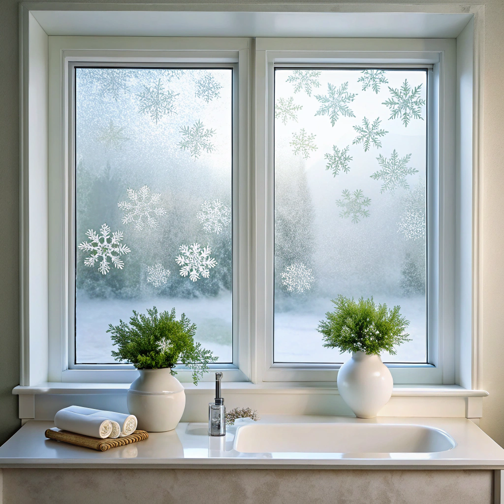 frosted window clings