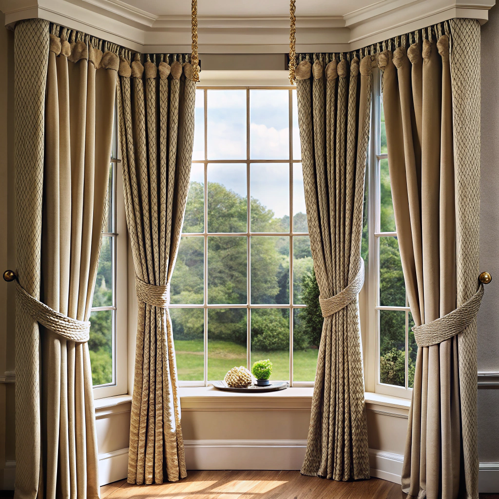 rope curtain rods