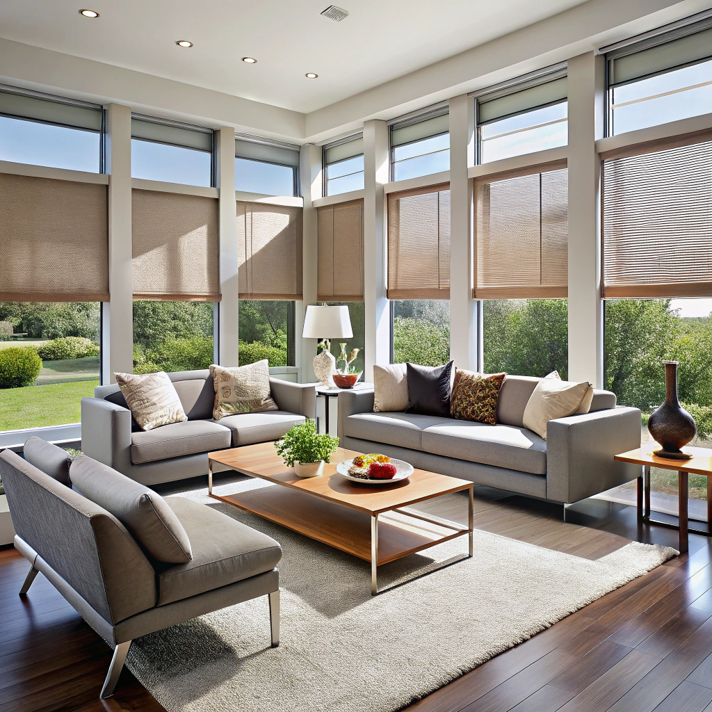 sleek roller shades