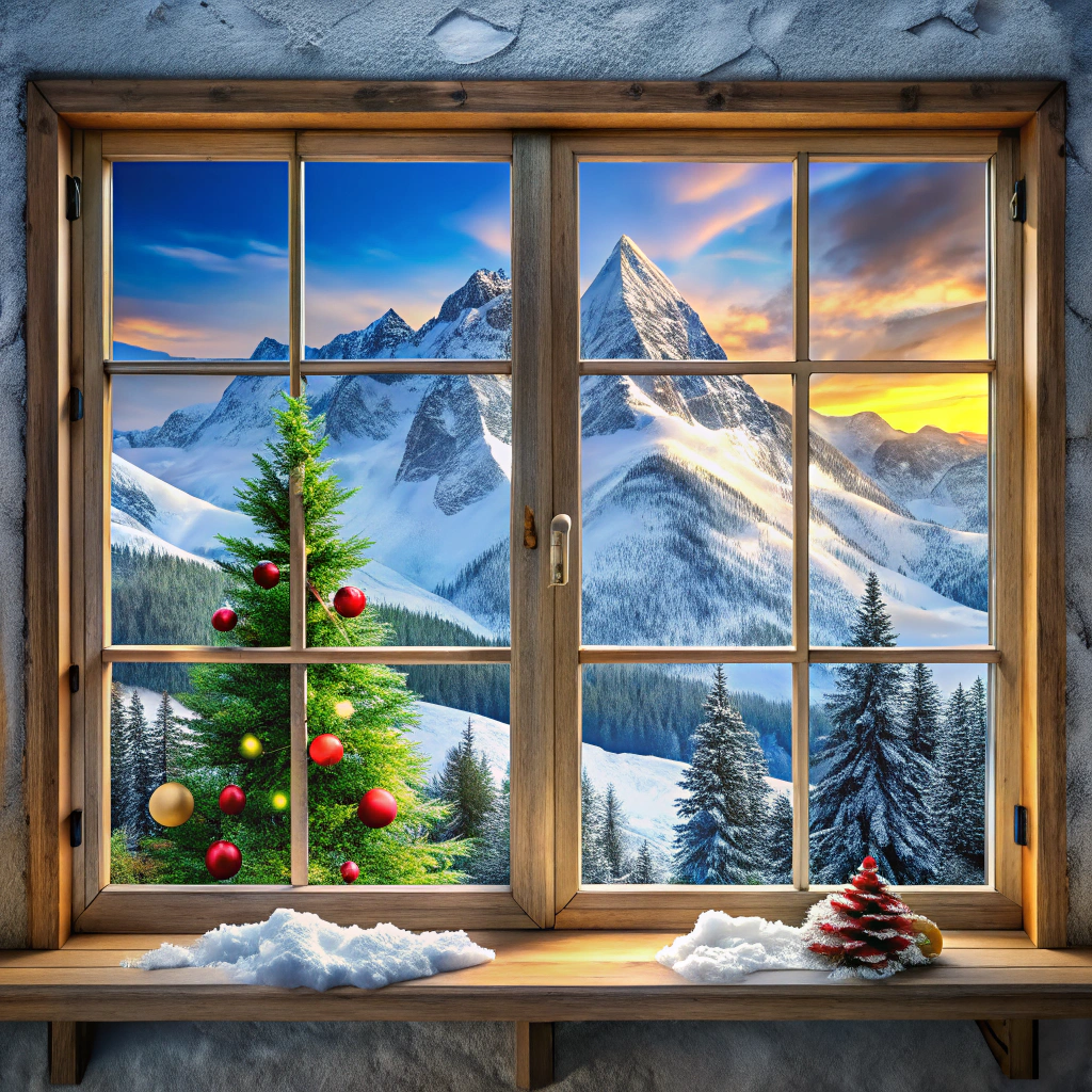 snowy mountain landscape