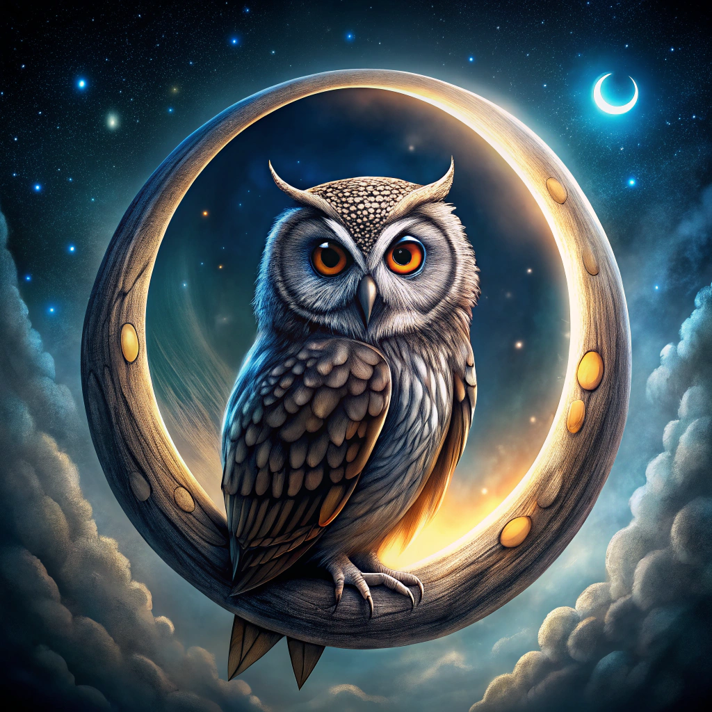 mystical mysteries use owls moons and dark colors for a mysterious theme